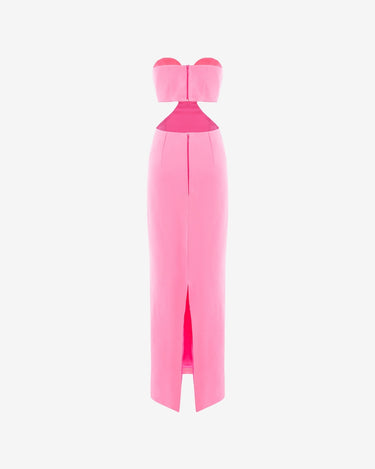 Rochie Lunga din Crep "Paloma", Roz