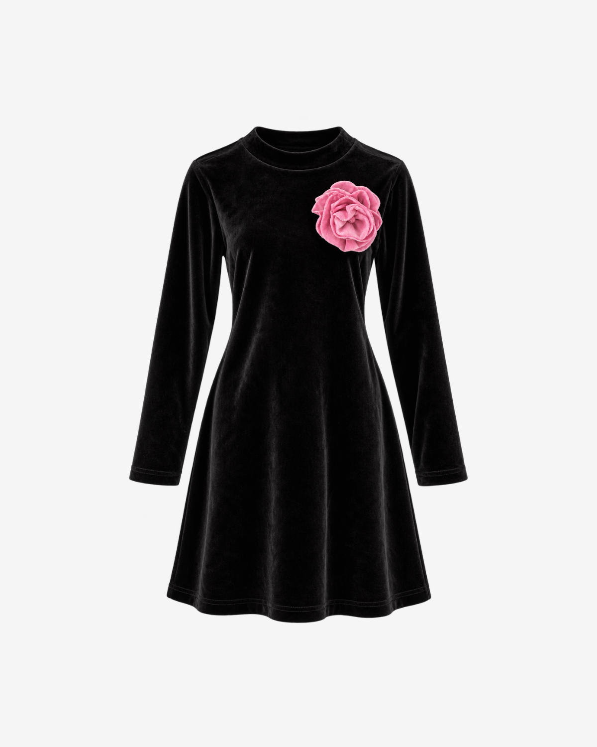 Rochie Blankie cu Trandafir pentru Copii, Neagra