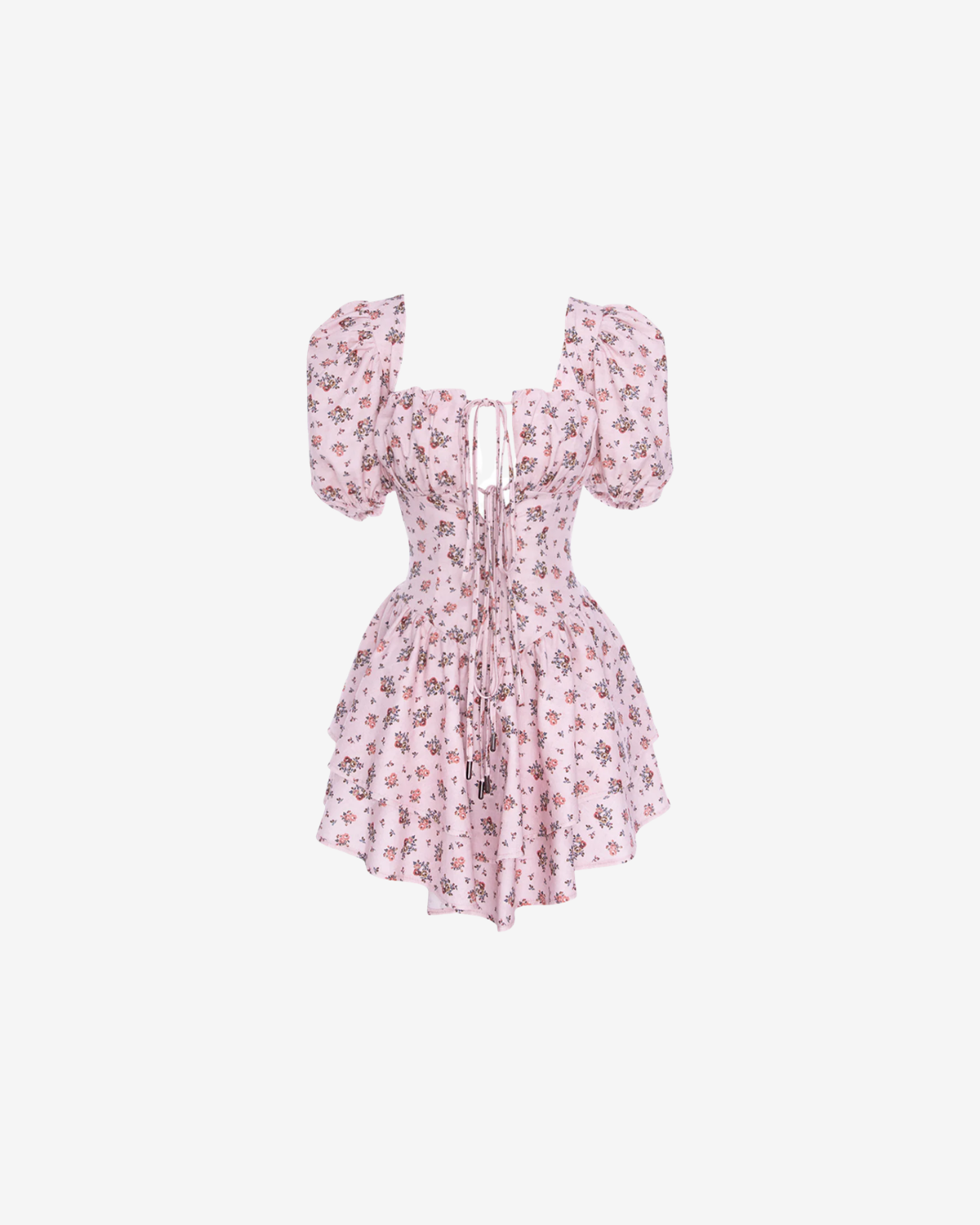 Rochie Mini de Vara cu Trandafiri, Roz