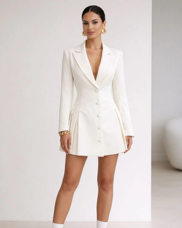 Rochie Sacou Amara, Alba