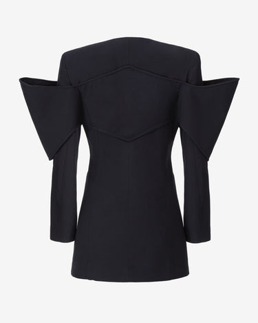 Rochie Mini Tip Sacou, Neagra