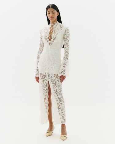 Rochie Sally Captusita, Alba