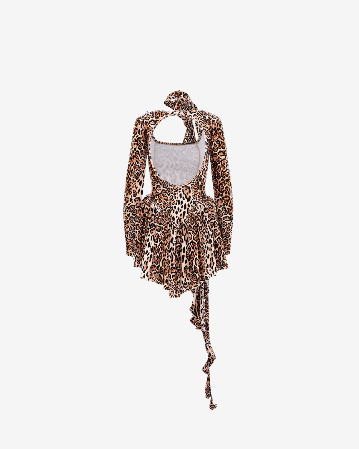 Rochie din Catifea Velvet Rose, Leopard