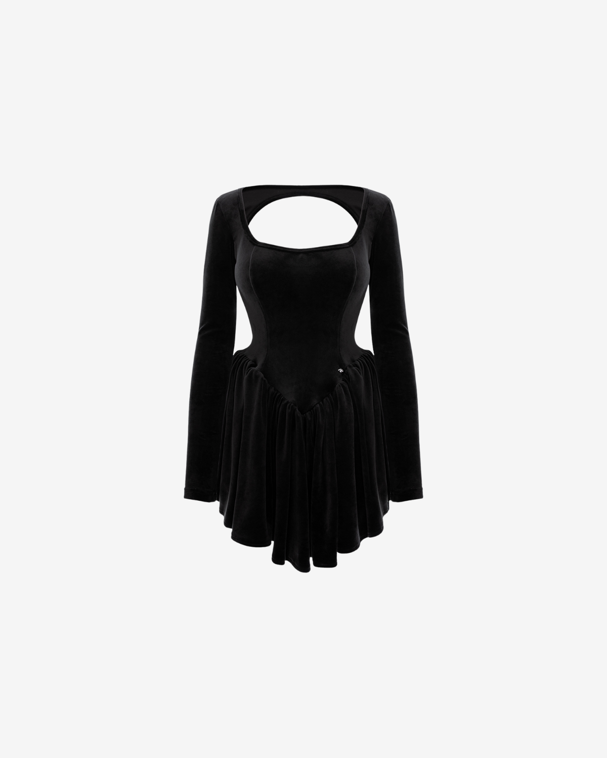 Rochie din Catifea Velvet Rose, Neagra
