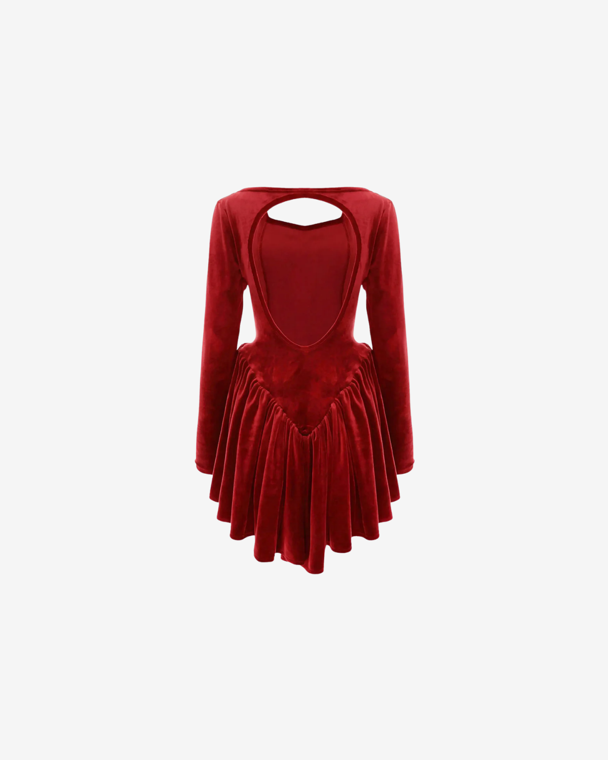 Rochie din Catifea Velvet Rose, Rosie