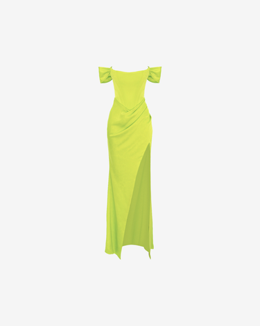 Rochie Victorian Swag, Lime