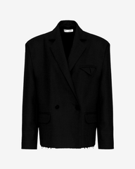 Oversized Wool Jacket, Black