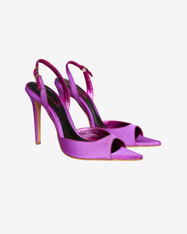 Sandale din Satin Vicky, Mov