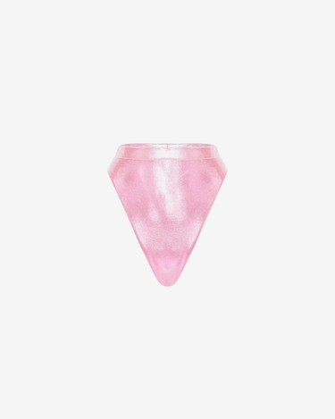 Slip de Baie Bralette, Metallic Pink