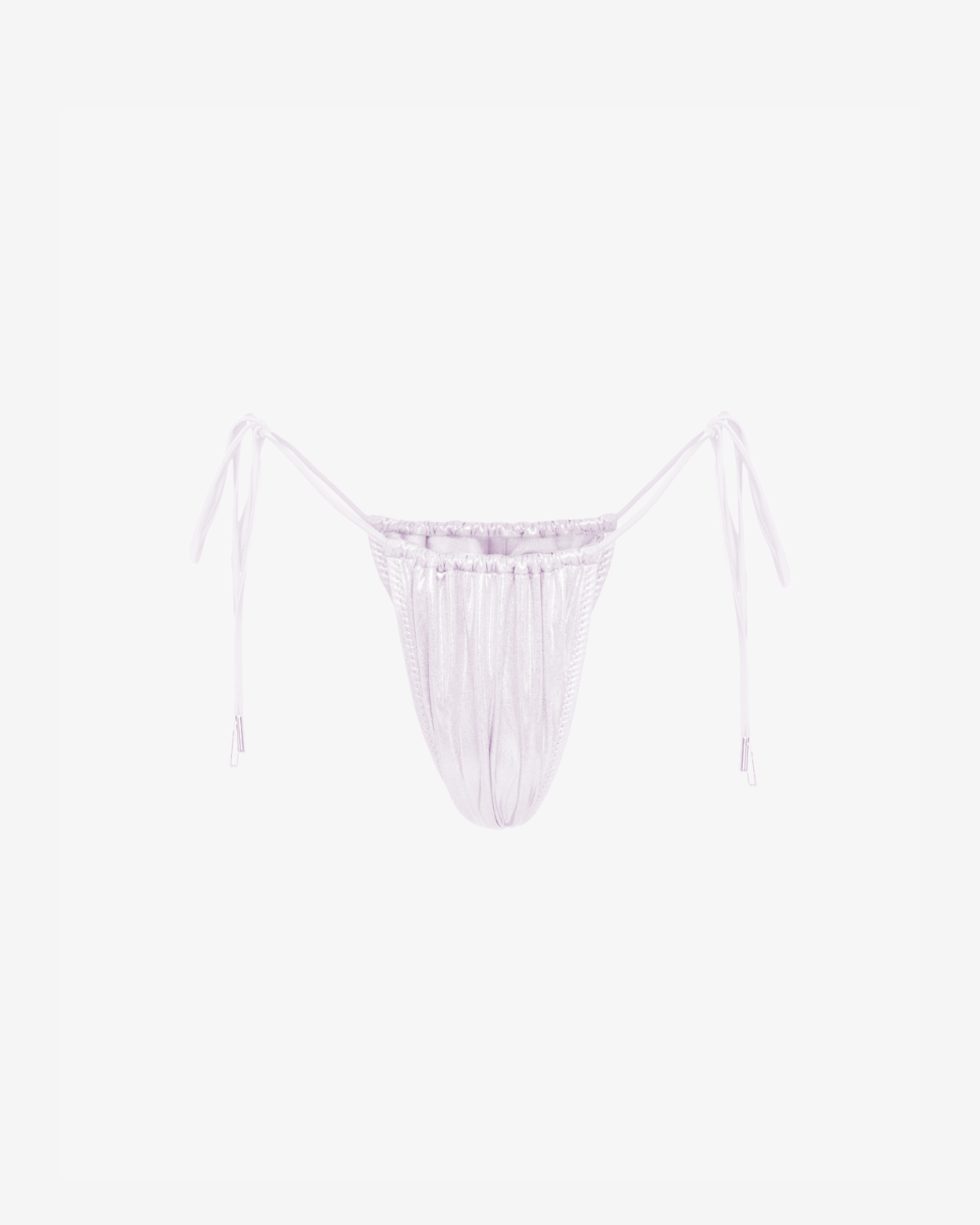 Slip de Baie Triunghi, Metallic White, INFSD