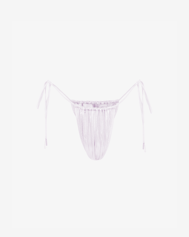 Slip de Baie Triunghi, Metallic White