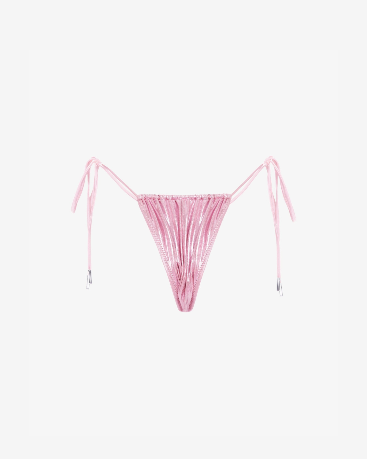Slip de Baie Triunghi, Metallic Pink, INFSD