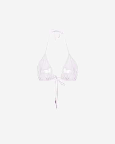 Sutien de Baie Triunghi, Metallic White