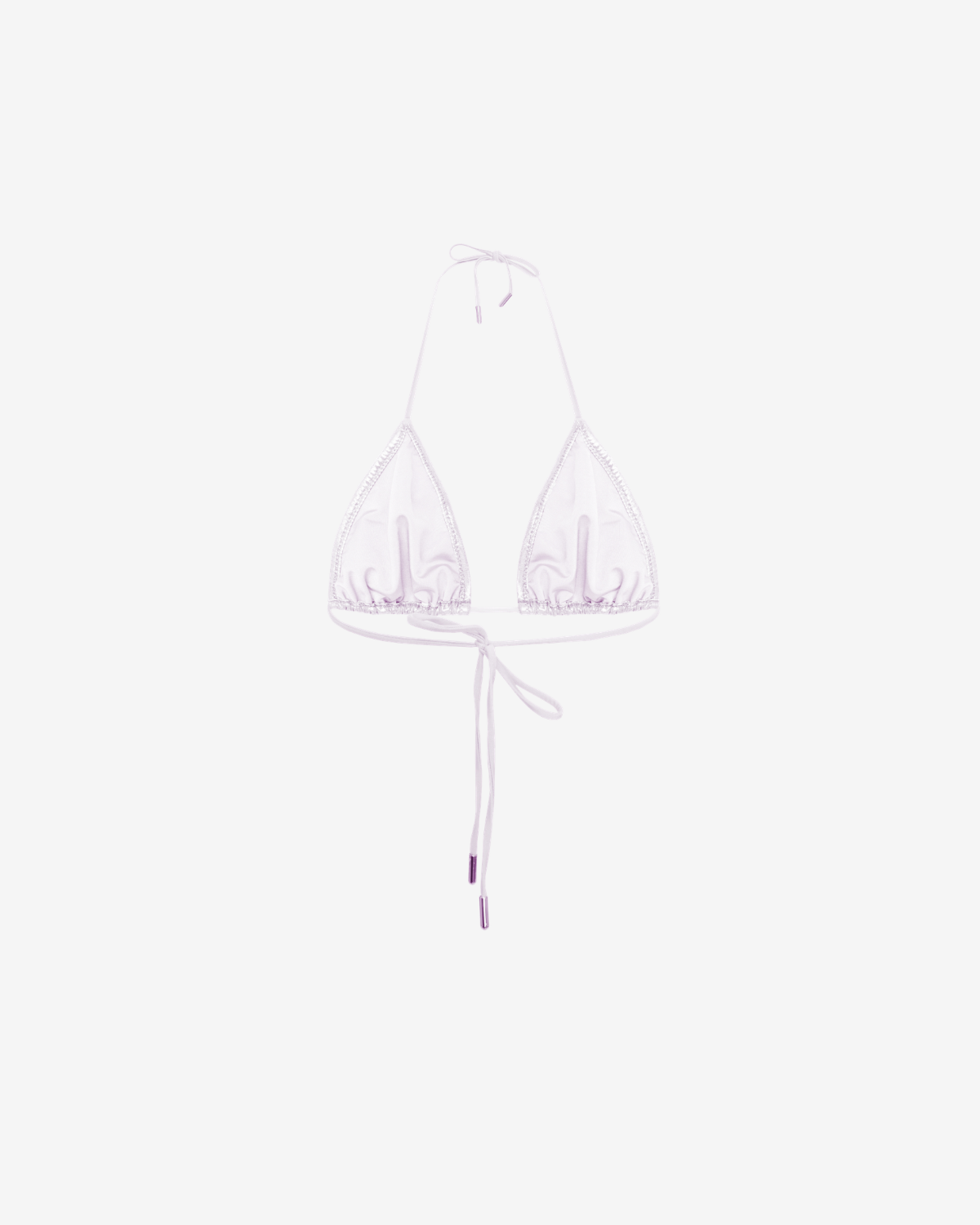 Sutien de Baie Triunghi, Metallic White, INFSD