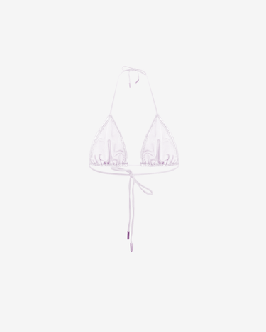 Sutien de Baie Triunghi, Metallic White