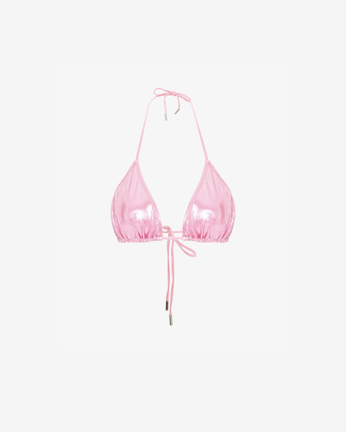 Sutien de Baie Triunghi, Metallic Pink, INFSD