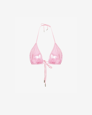 Sutien de Baie Triunghi, Metallic Pink