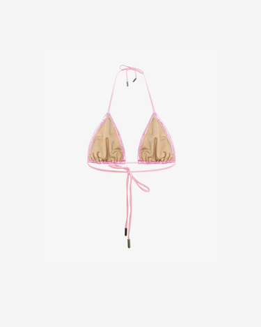 Sutien de Baie Triunghi, Metallic Pink