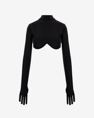 Letty Black Crop Top