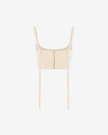 Top din Bumbac Organic "Mia", Alb