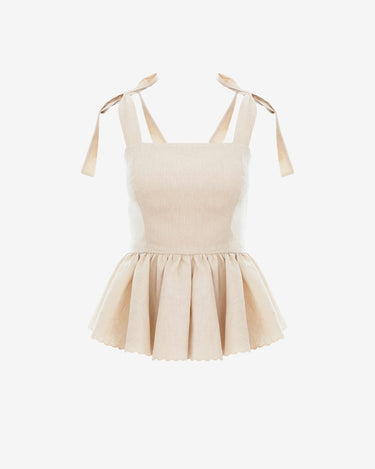 Top din In "Freesia", Bej