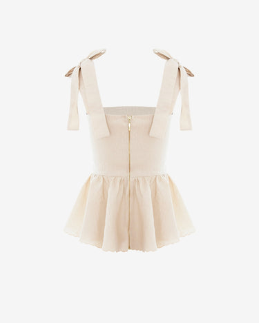 Top din In "Freesia", Bej