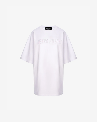 Tricou Universal Oversized Diamond, Alb